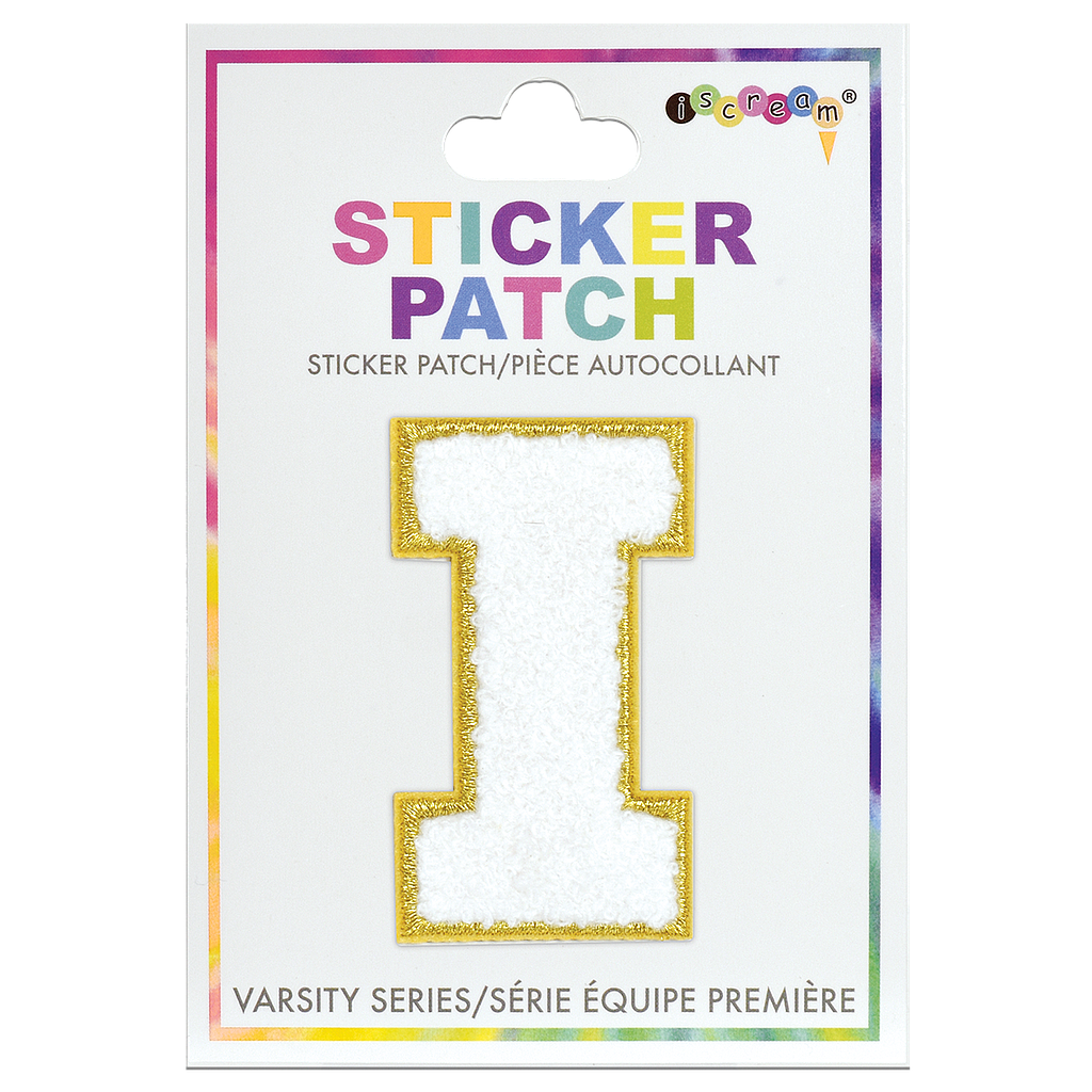[700-385I] I Initial Varsity Sticker Patch