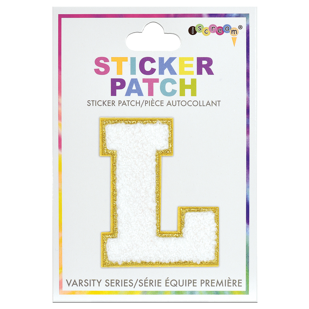 L Initial Varsity Sticker Patch
