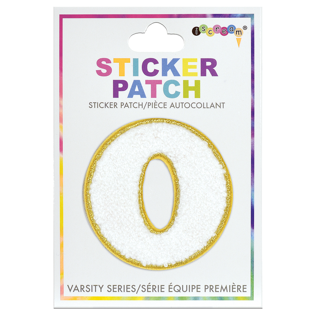 O Initial Varsity Sticker Patch