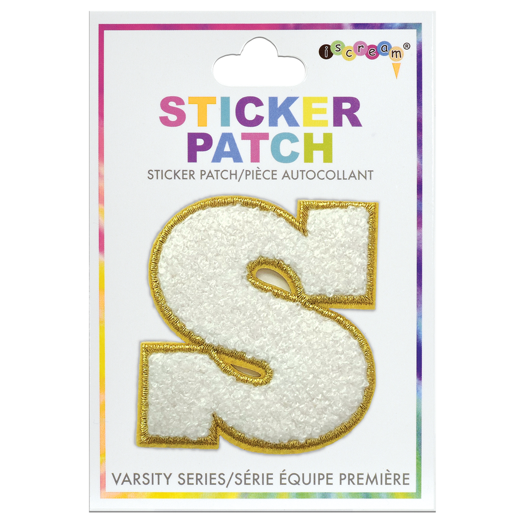 S Initial Varsity Sticker Patch