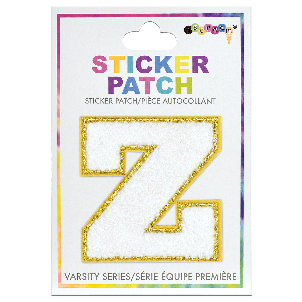 Z Initial Varsity Sticker Patch