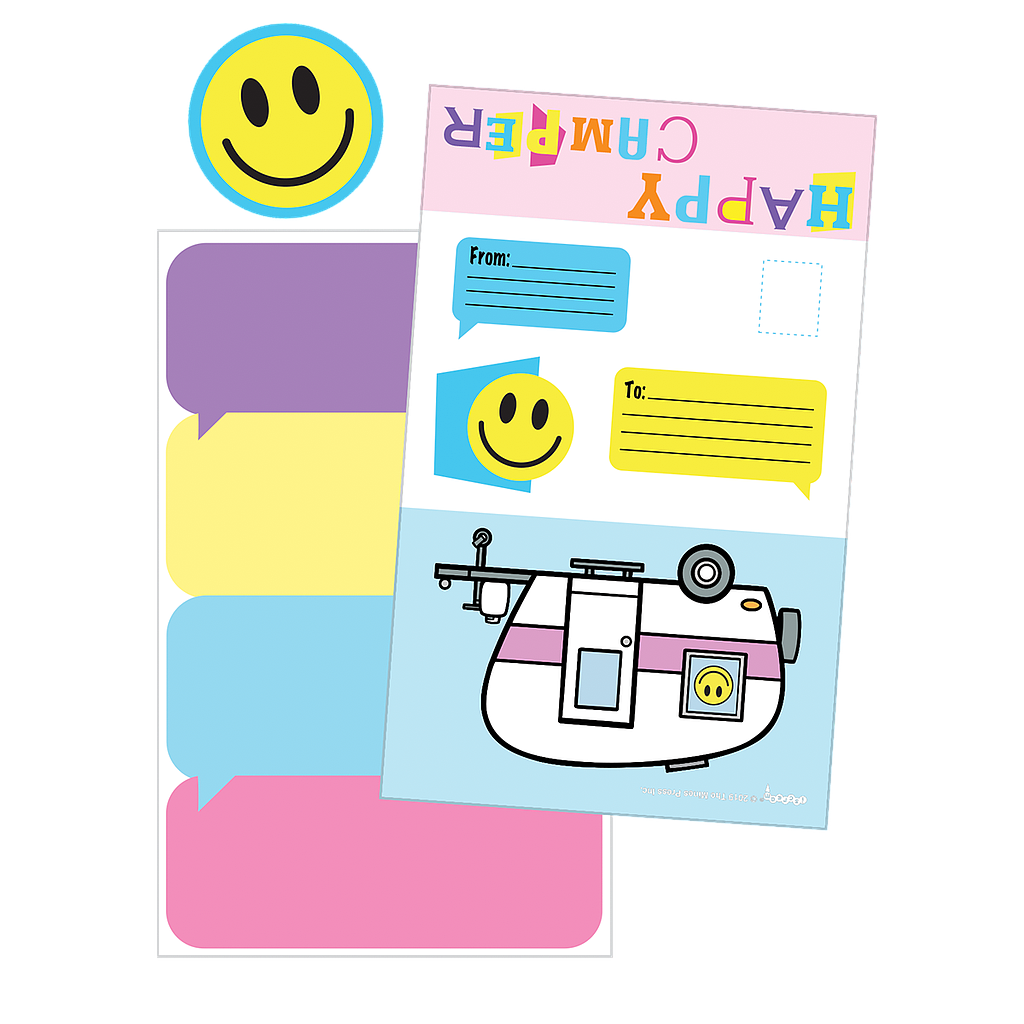 Happy Camper Foldover Cards