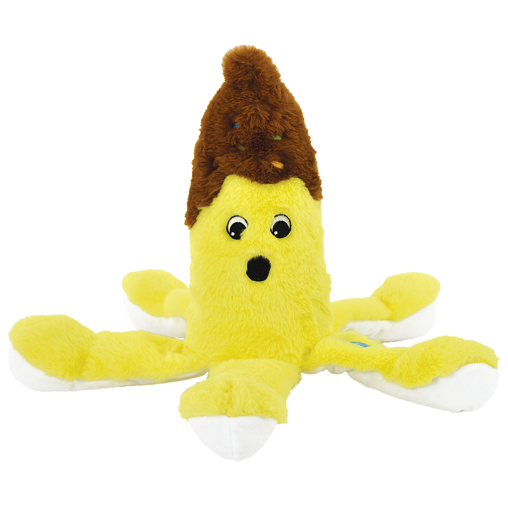 Banana Split Furry Pillow