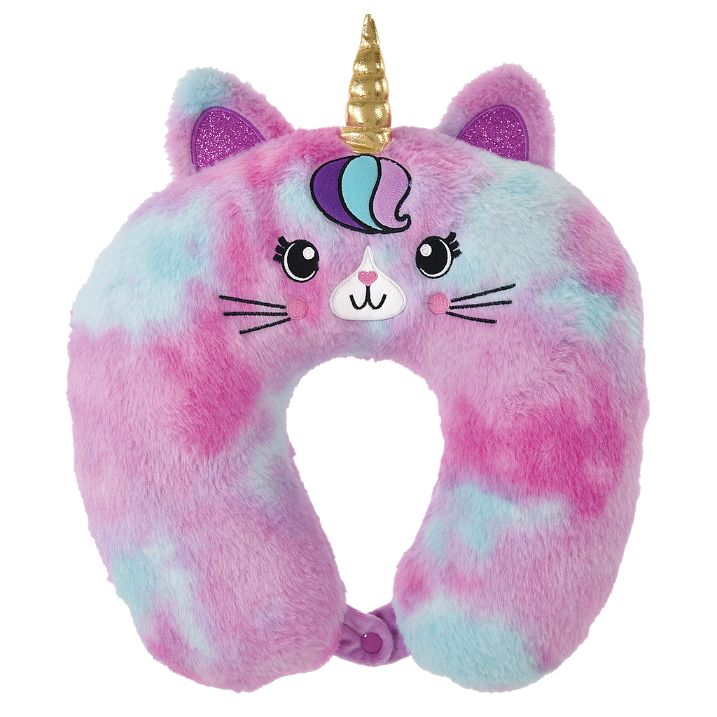 Caticorn Furry Neck PIllow