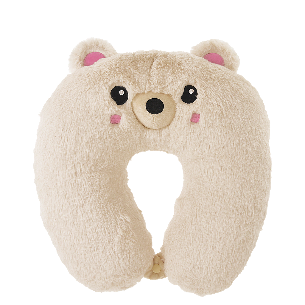 Bear Furry Neck PIllow