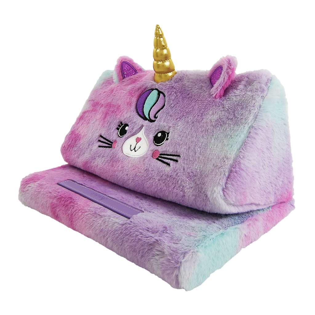 Caticorn Furry Tablet Pillow