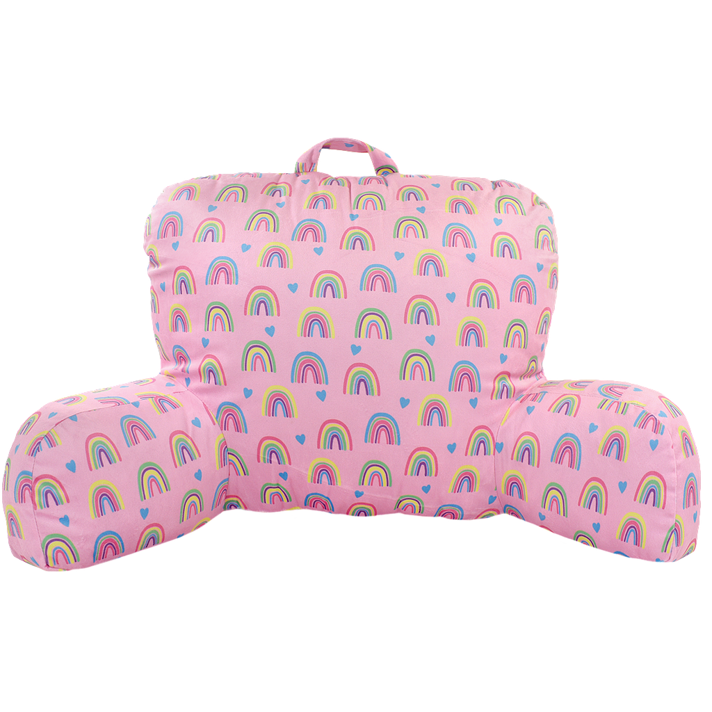 Rainbow and Hearts Lounge Pillow