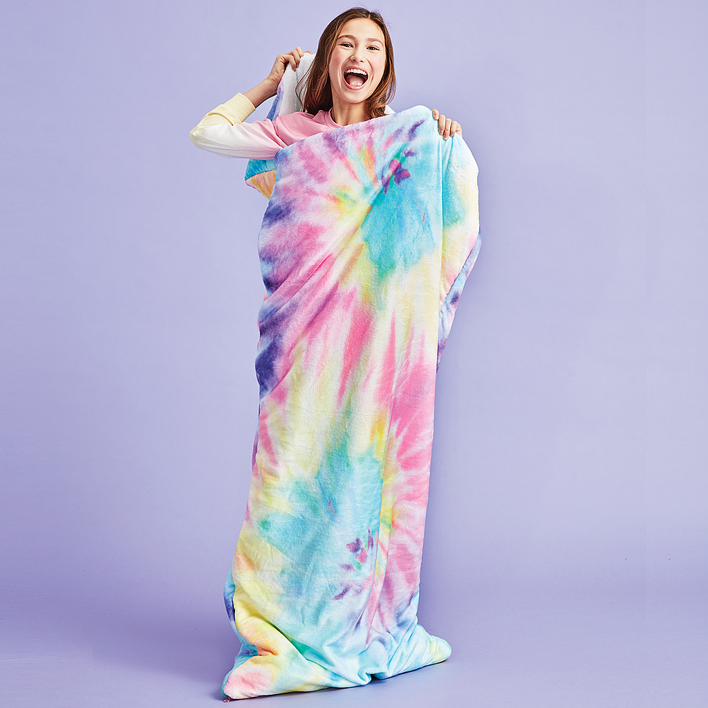 Pastel Tie Dye Sleeping Bag