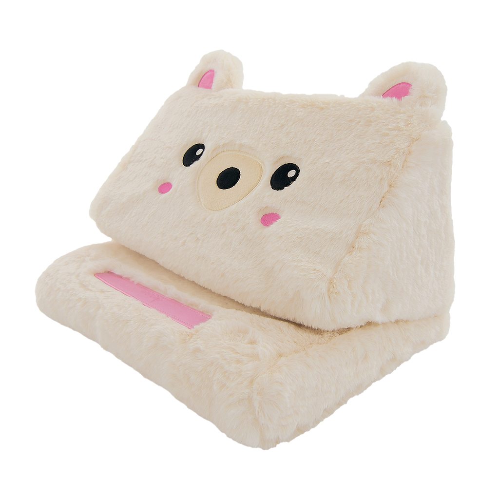 Bear Furry Tablet Pillow