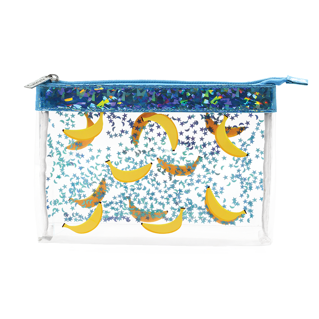 [810-1145] Bananas Clear Cosmetic Bag