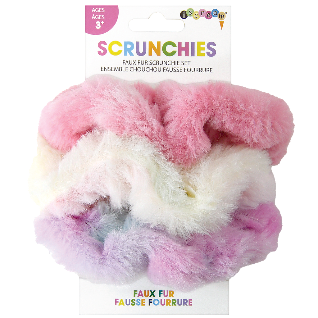 Faux Fur Scrunchie Set