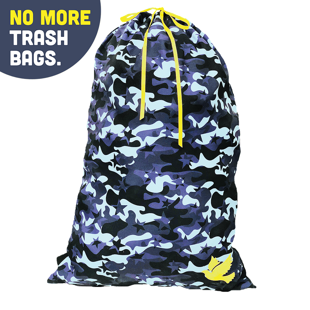 [810-1056] No More Trash Bag Canvas Duffel Bag