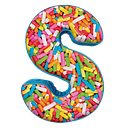 S Initial Microbead Pillow