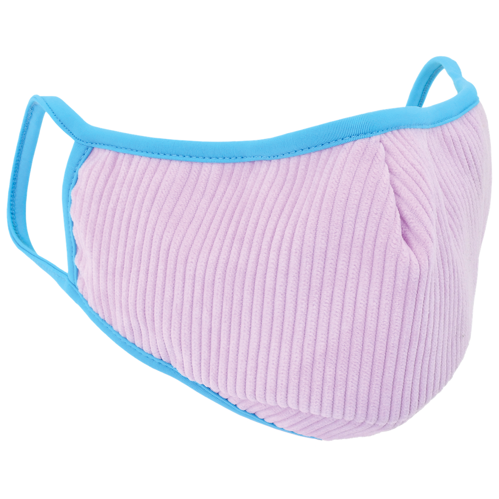 Purple Corduroy Face Mask