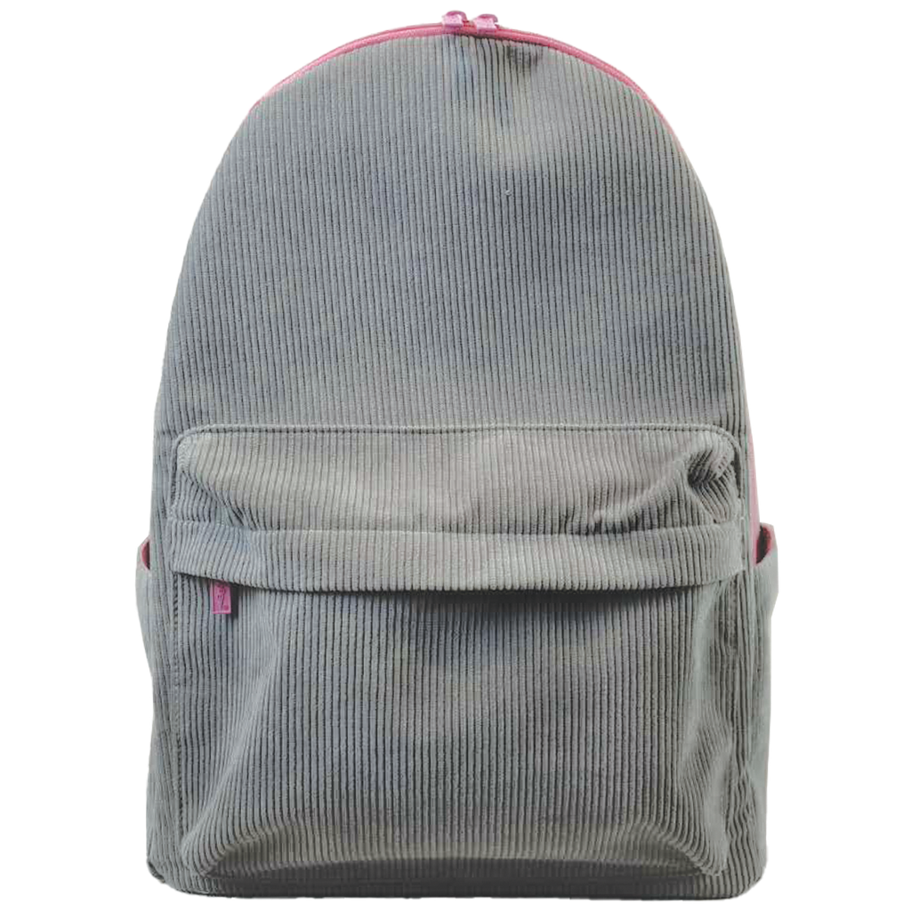 Grey Corduroy Backpack