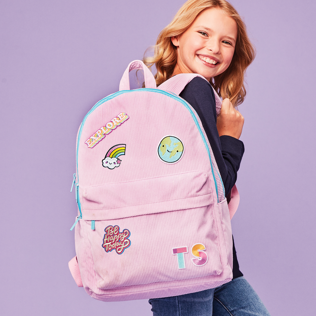 Lavender Corduroy Backpack