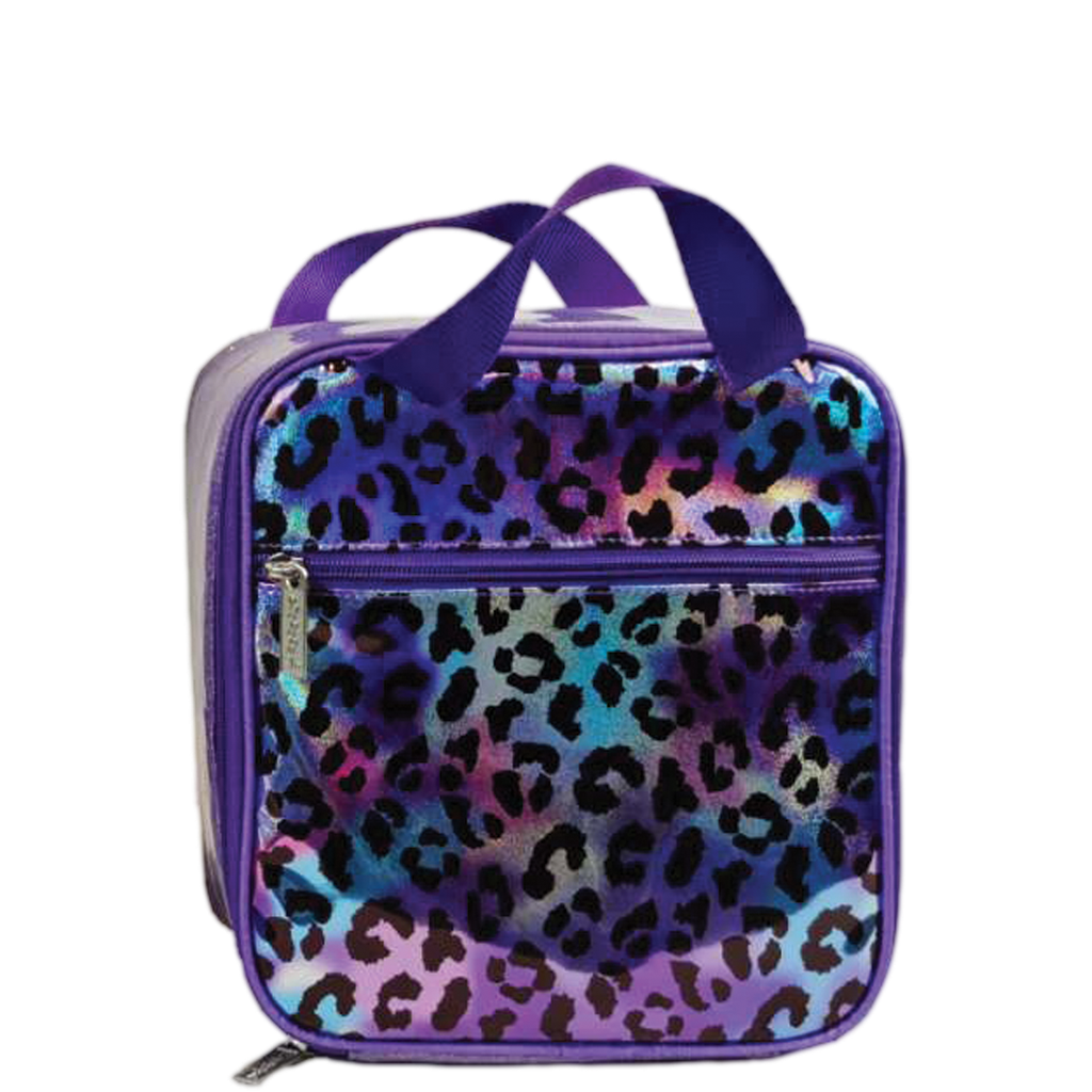 Leopard Iridescent Lunch Tote