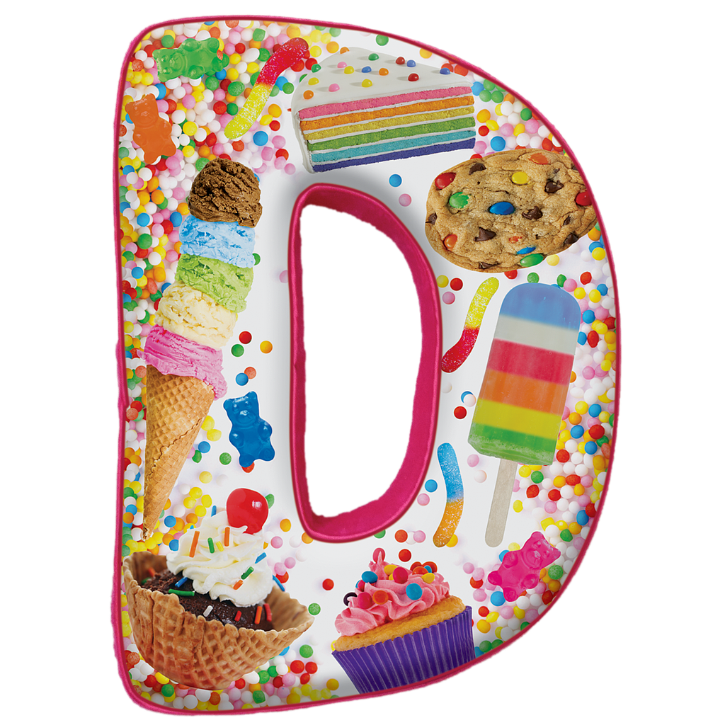 D Initial Microbead Pillow