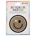 Happy Face Chenille Embroidered Sticker Patch
