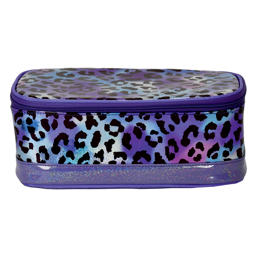 Iridescent Leopard Cosmetic Case