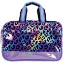 Iridescent Leopard Large Cosmetic Bag