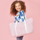 Rose Furry Overnight Bag