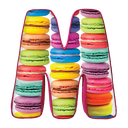 M Initial Microbead Pillow