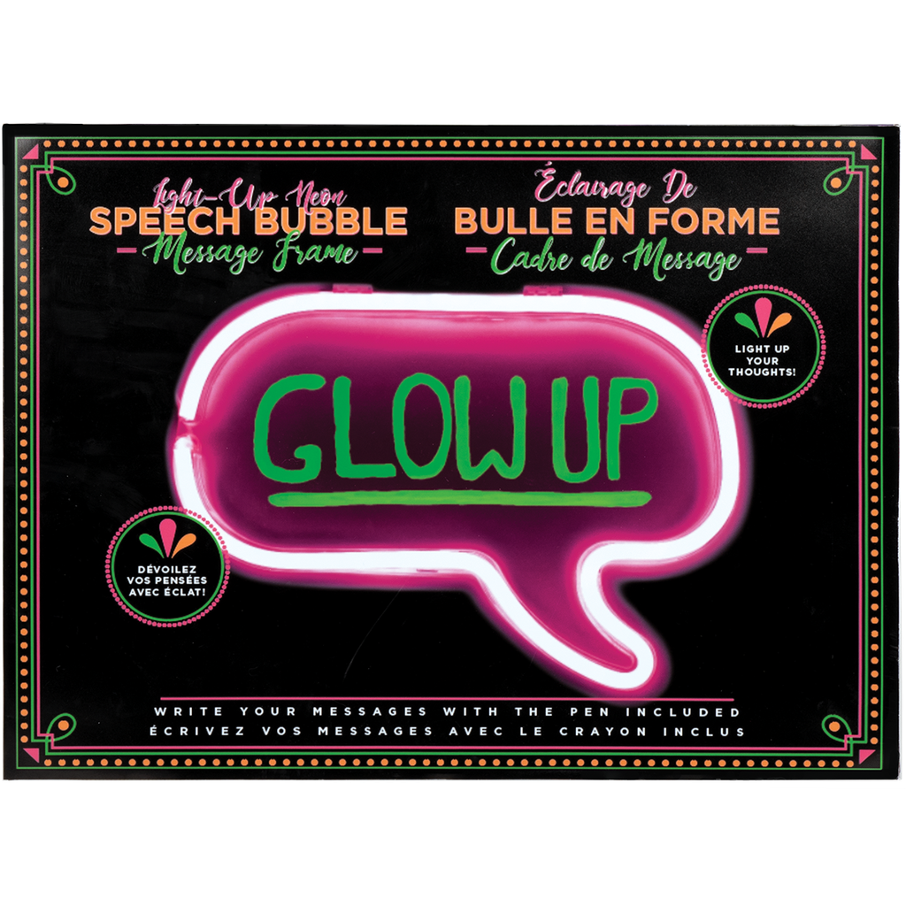 [865-096] Neon Speech Bubble Message Light Frame