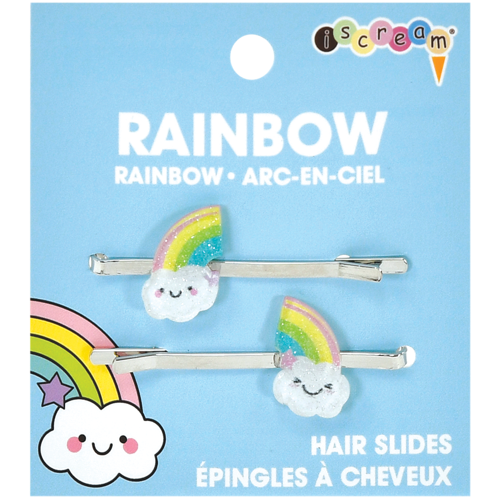 [880-166] Rainbow Hair Slides