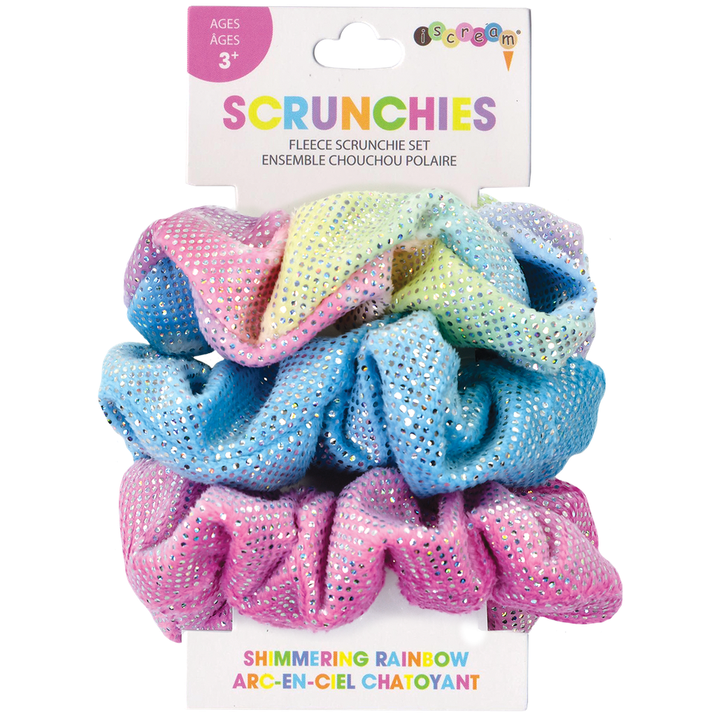 Shimmering Rainbow Scrunchie Set