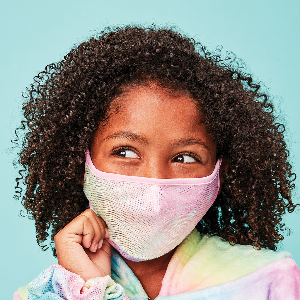 Shimmering Rainbow Face Mask
