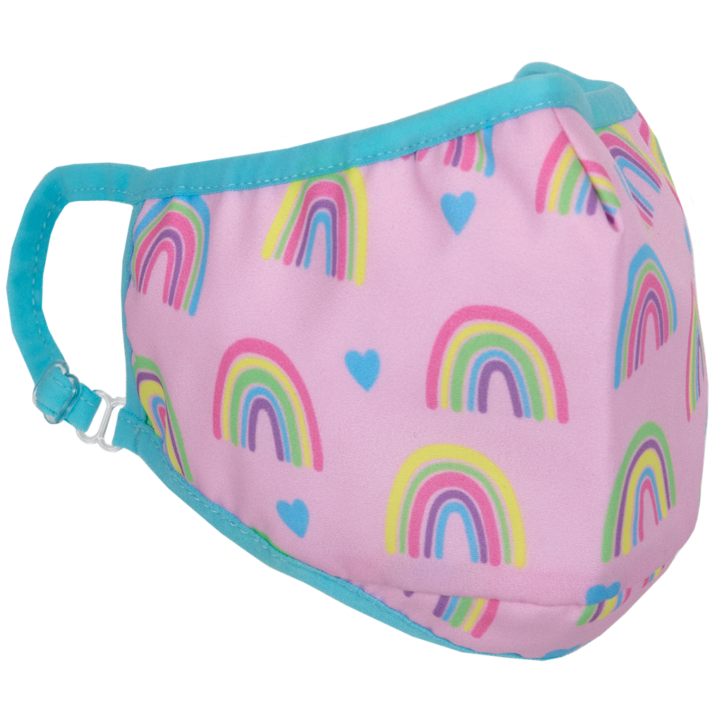 Rainbows and Hearts Face Mask