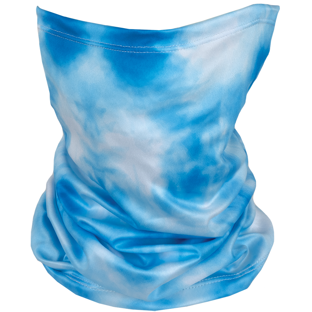 Sky Blue Tie Dye Gaiter Face Mask