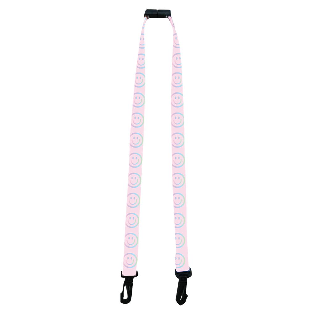 Smiley Faces Face Mask Lanyard