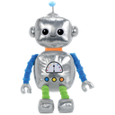 Robbie Robot Metallic and Fleece Bestie