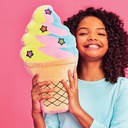 Sparkly Star Cone Fleece and Glitter Scented Pillow