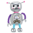 Rosie Robot Metallic and Fleece Bestie