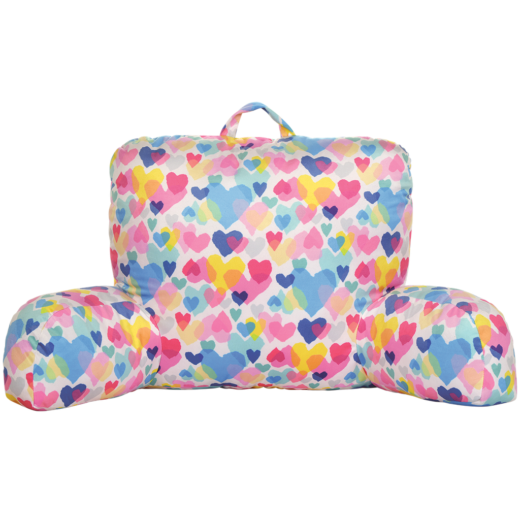 Pastel Hearts Lounge Pillow