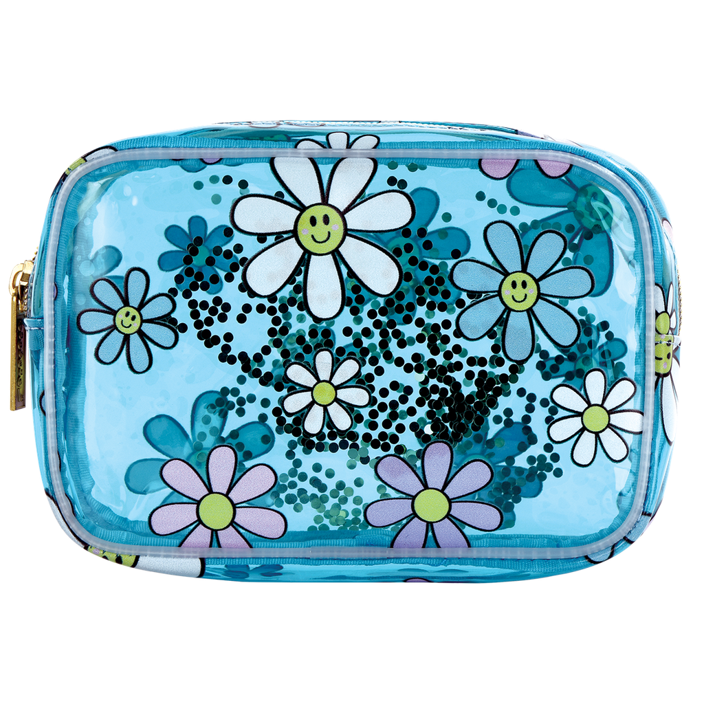 Daisies Clear Cosmetic Bag