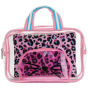 Pink Leopard Cosmetic Bag Trio