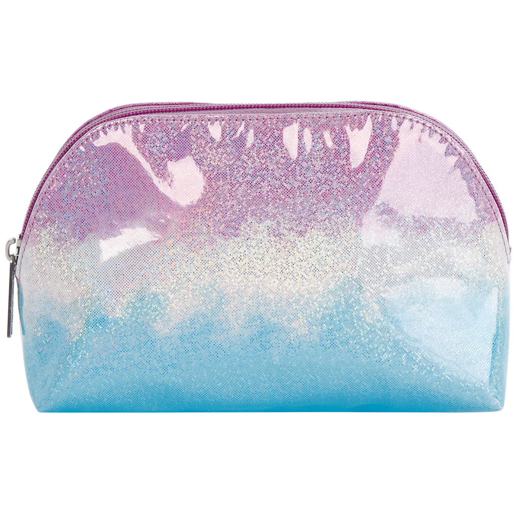 Ombre Sparkly  Oval Cosmetic Bag