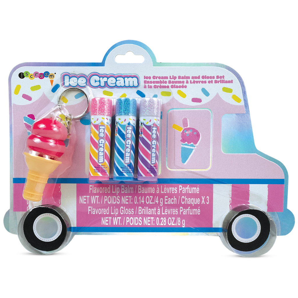 Ice Cream Truck Lip Balm and Gloss Set