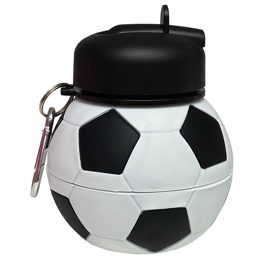 [870-164] Soccer Collapsible Water Bottle