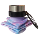 Silver Star Tie Dye Origami Collapsible Water Bottle