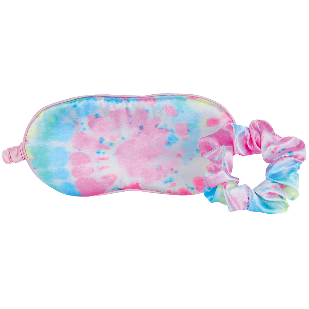 Swirl Tie Dye Eye Mask and Scrunchie Set