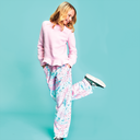 Silver Star Tie Dye Plush Pants