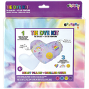 Heart Pillow Tie Dye with Patches DIY Kit