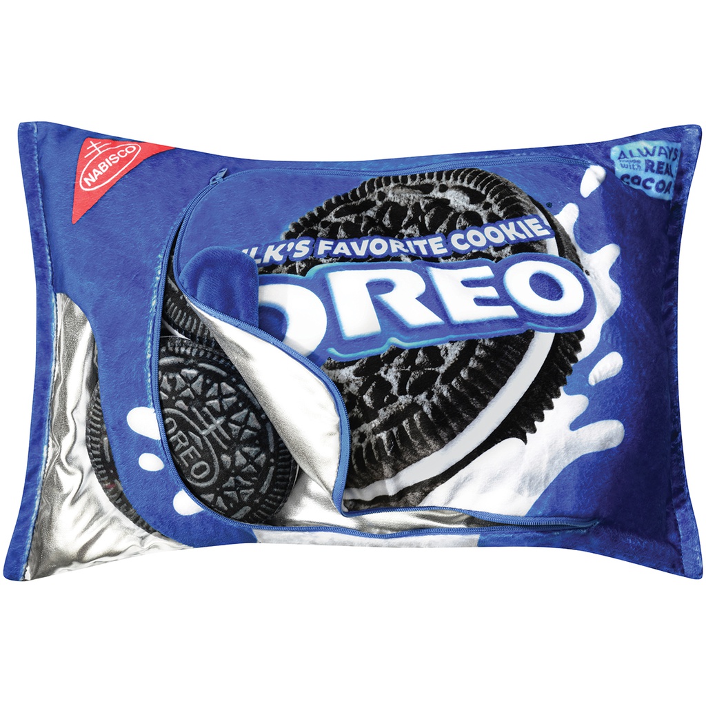 [780-1915M] Oreo Cookies Packaging Fleece Plush