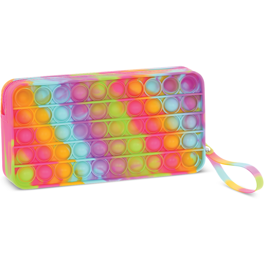 Rainbow Tie Dye Popper Pencil Case
