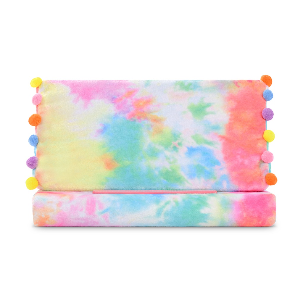 Cotton Candy with Pom Poms Tablet Pillow